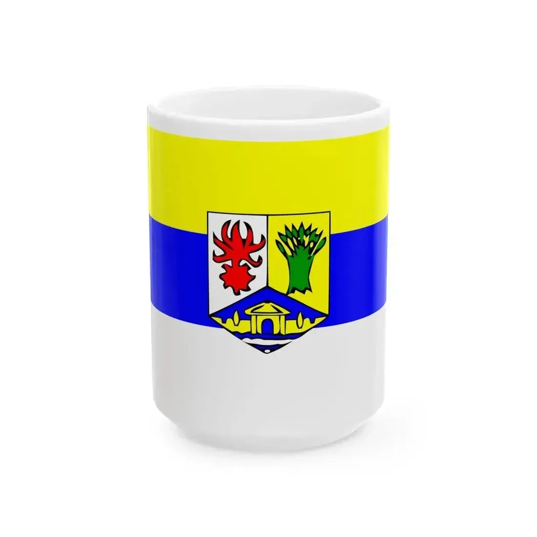 Flag of Essaouira province (Morocco) White Coffee Mug 15oz - Go Mug Yourself