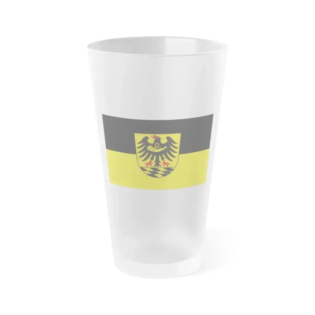 Flag of Esslingen Germany - Frosted Pint Glass 16oz 16oz Frosted - Go Mug Yourself