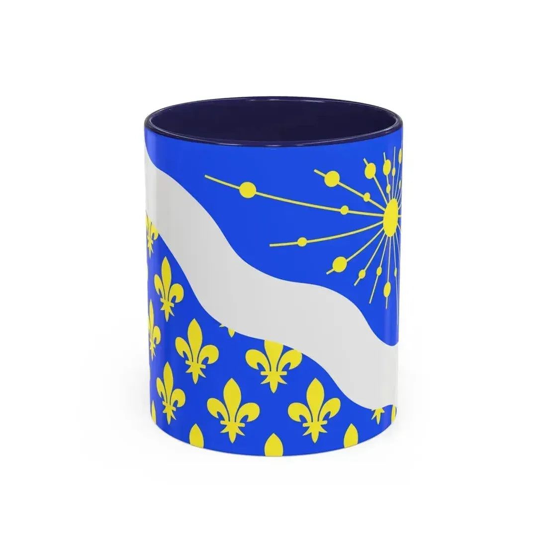 Flag of Essonne France 2 - Accent Coffee Mug 11oz Navy - Go Mug Yourself