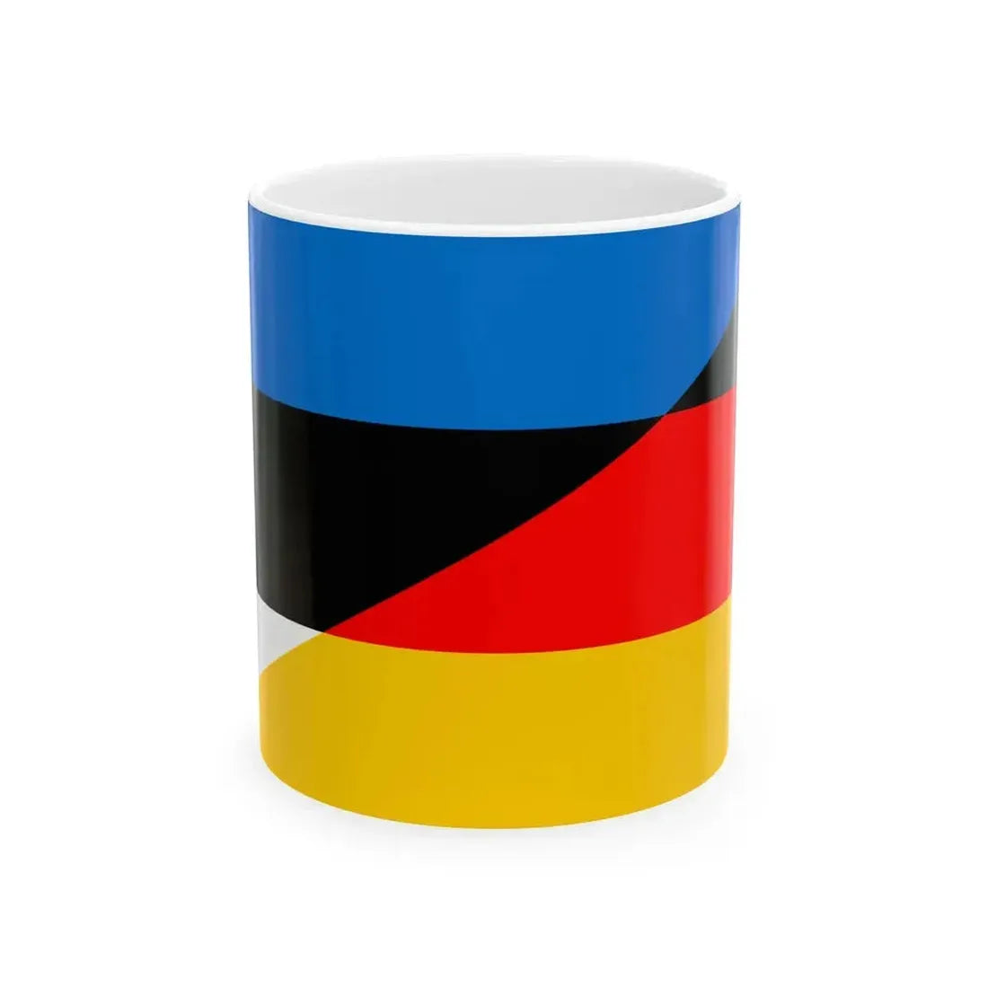 Flag of Estonia and Germany (Estonia) White Coffee Mug 11oz - Go Mug Yourself