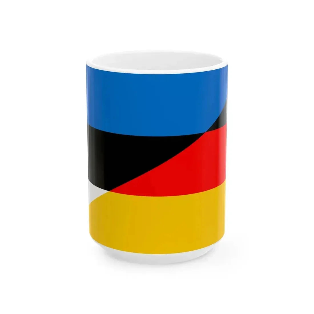 Flag of Estonia and Germany (Estonia) White Coffee Mug 15oz - Go Mug Yourself