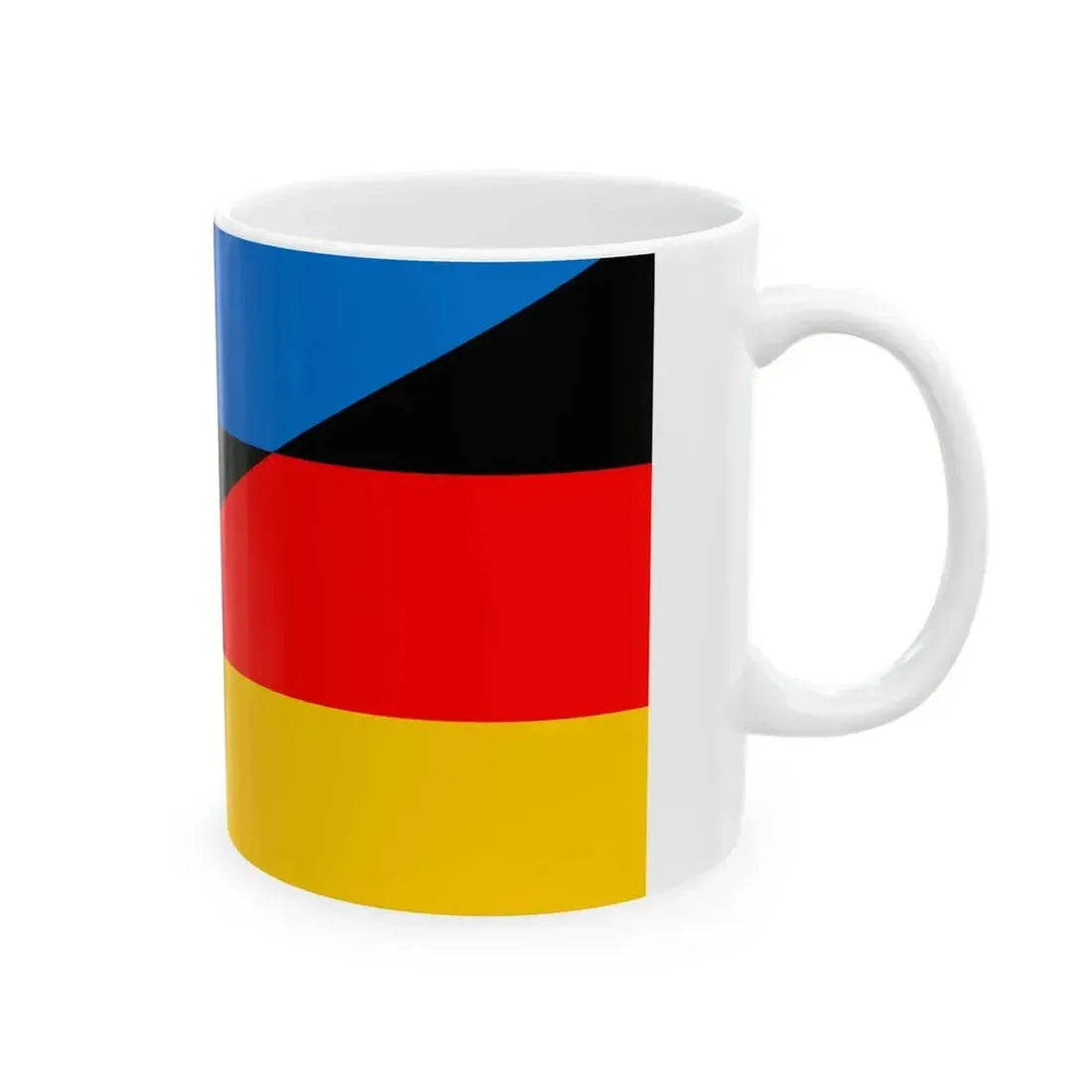 Flag of Estonia and Germany (Estonia) White Coffee Mug - Go Mug Yourself