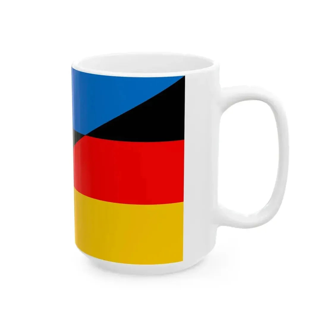 Flag of Estonia and Germany (Estonia) White Coffee Mug - Go Mug Yourself