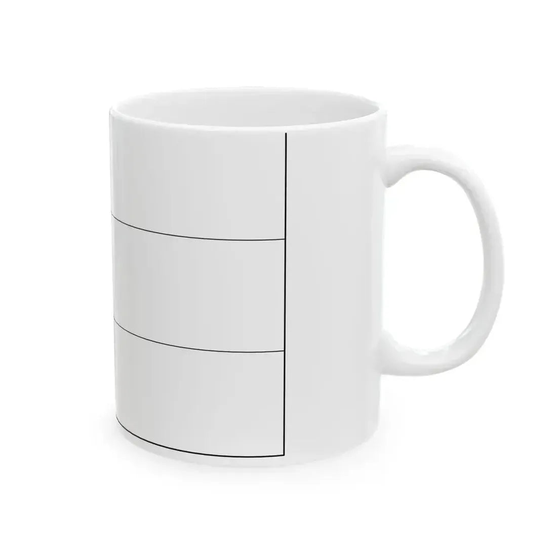 Flag of Estonia colouring page (Estonia) White Coffee Mug - Go Mug Yourself