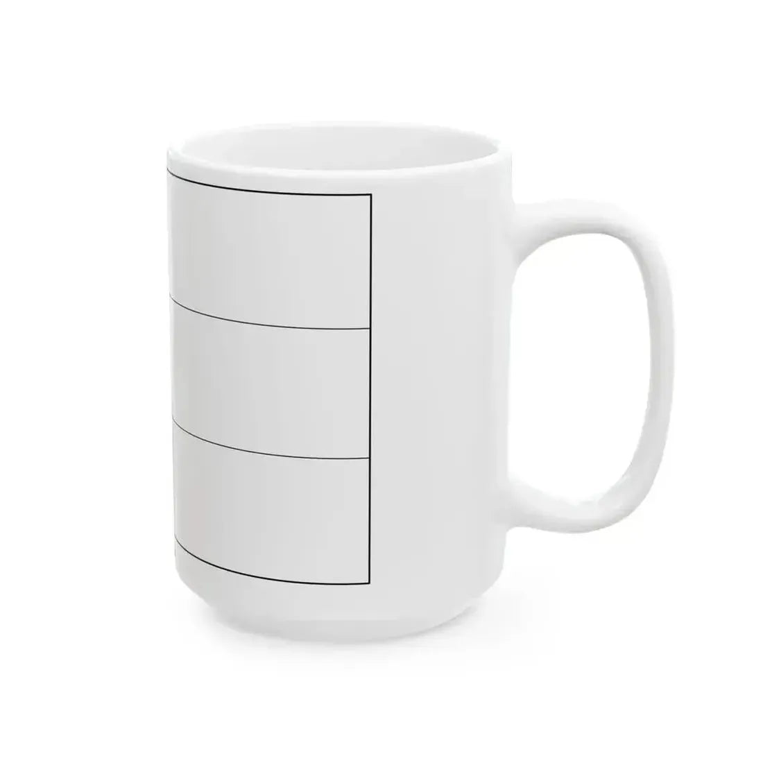 Flag of Estonia colouring page (Estonia) White Coffee Mug - Go Mug Yourself