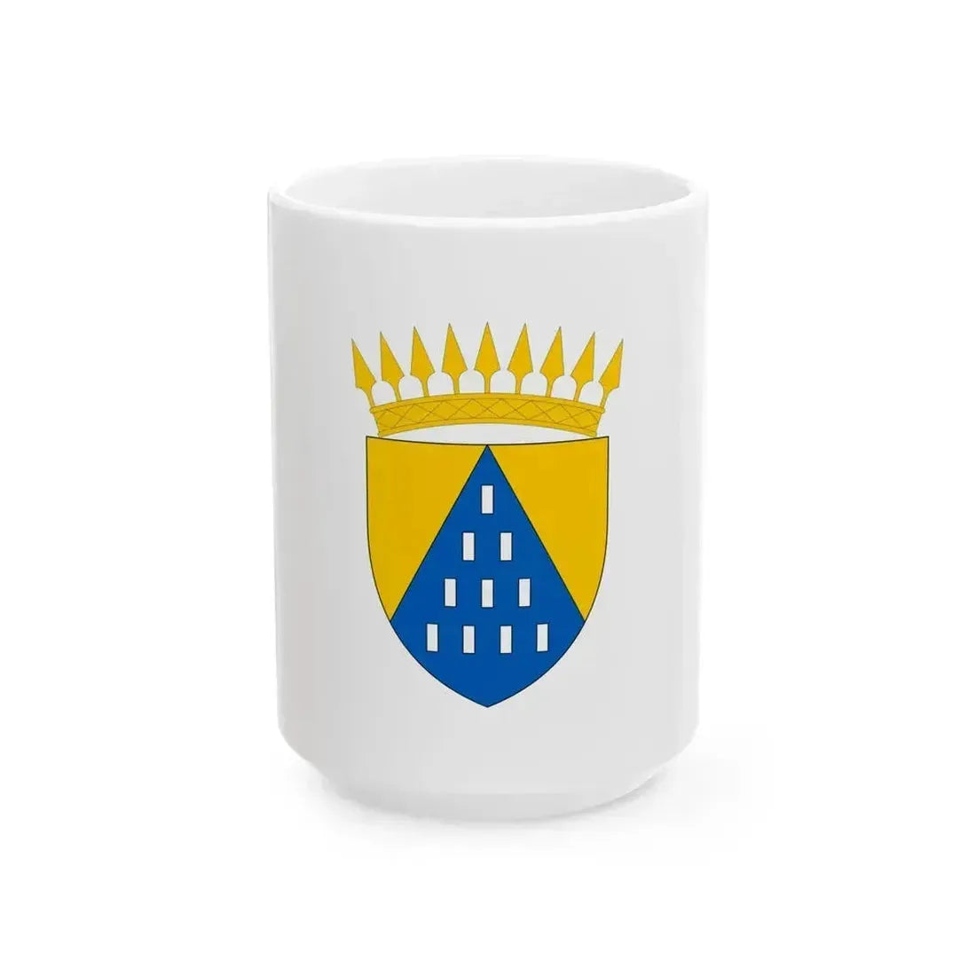 Flag of Estuaire Province Gabon (Gabon) White Coffee Mug 15oz - Go Mug Yourself