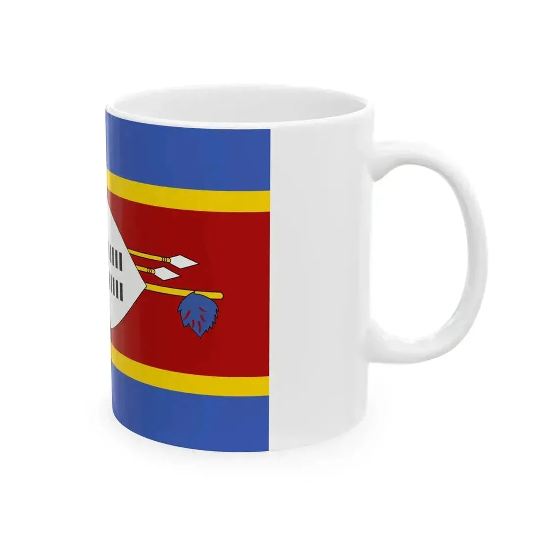 Flag of Eswatini (Eswatini) White Coffee Mug - Go Mug Yourself