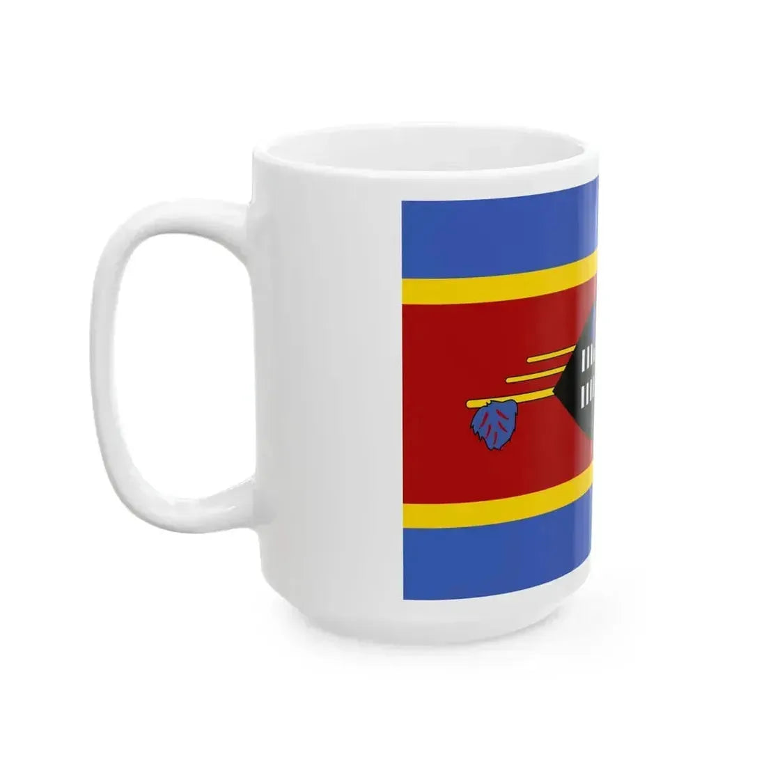 Flag of Eswatini (Eswatini) White Coffee Mug - Go Mug Yourself