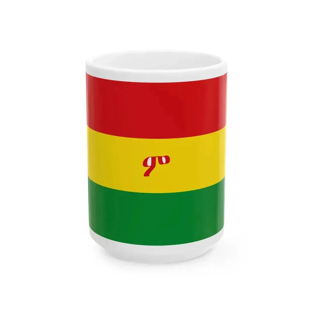 Flag of Ethiopia 1897-1914 (Ethiopia) White Coffee Mug 15oz - Go Mug Yourself