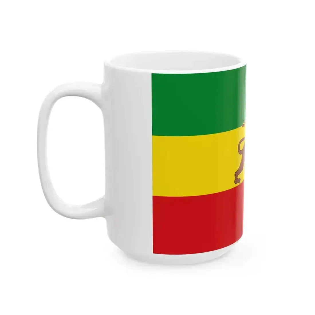 Flag of Ethiopia 1897-1974 (Ethiopia) White Coffee Mug - Go Mug Yourself