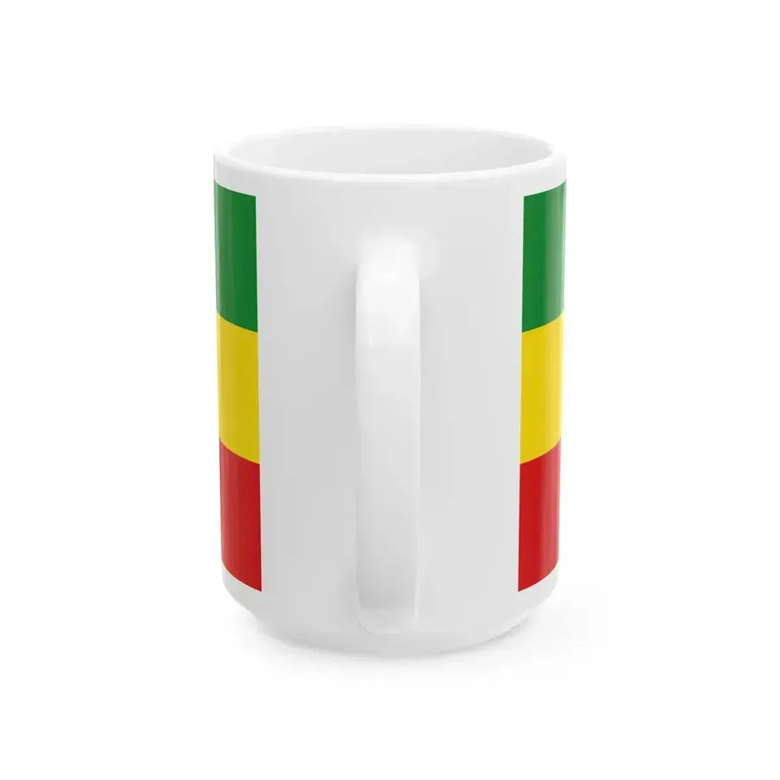Flag of Ethiopia 1987-1991 (Ethiopia) White Coffee Mug - Go Mug Yourself