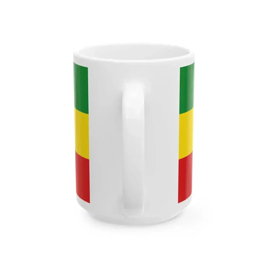 Flag of Ethiopia 1991-1996 (Ethiopia) White Coffee Mug - Go Mug Yourself