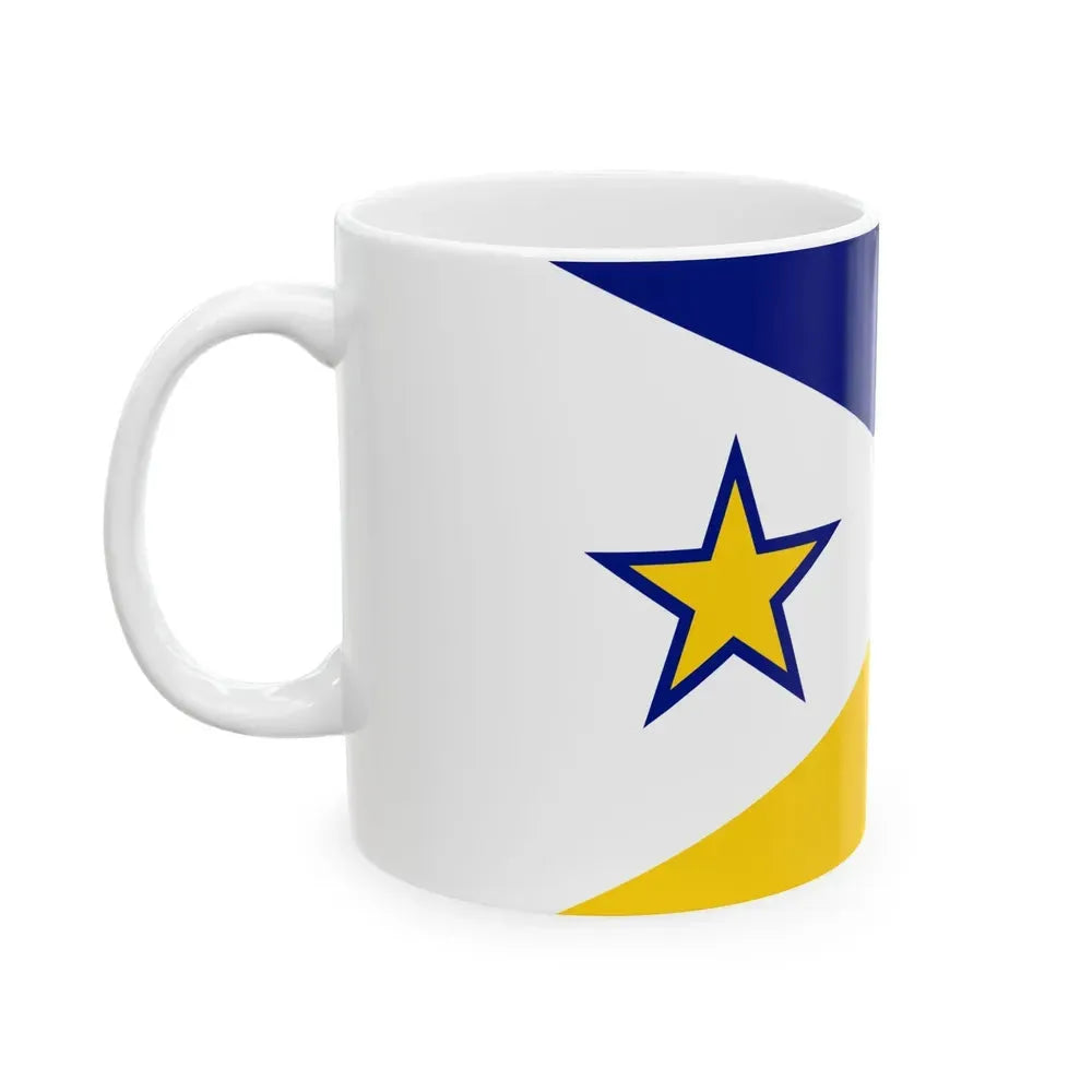 Flag of Euclid Ohio (United States) White Coffee Mug - Go Mug Yourself
