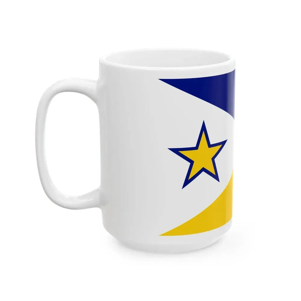 Flag of Euclid Ohio (United States) White Coffee Mug - Go Mug Yourself