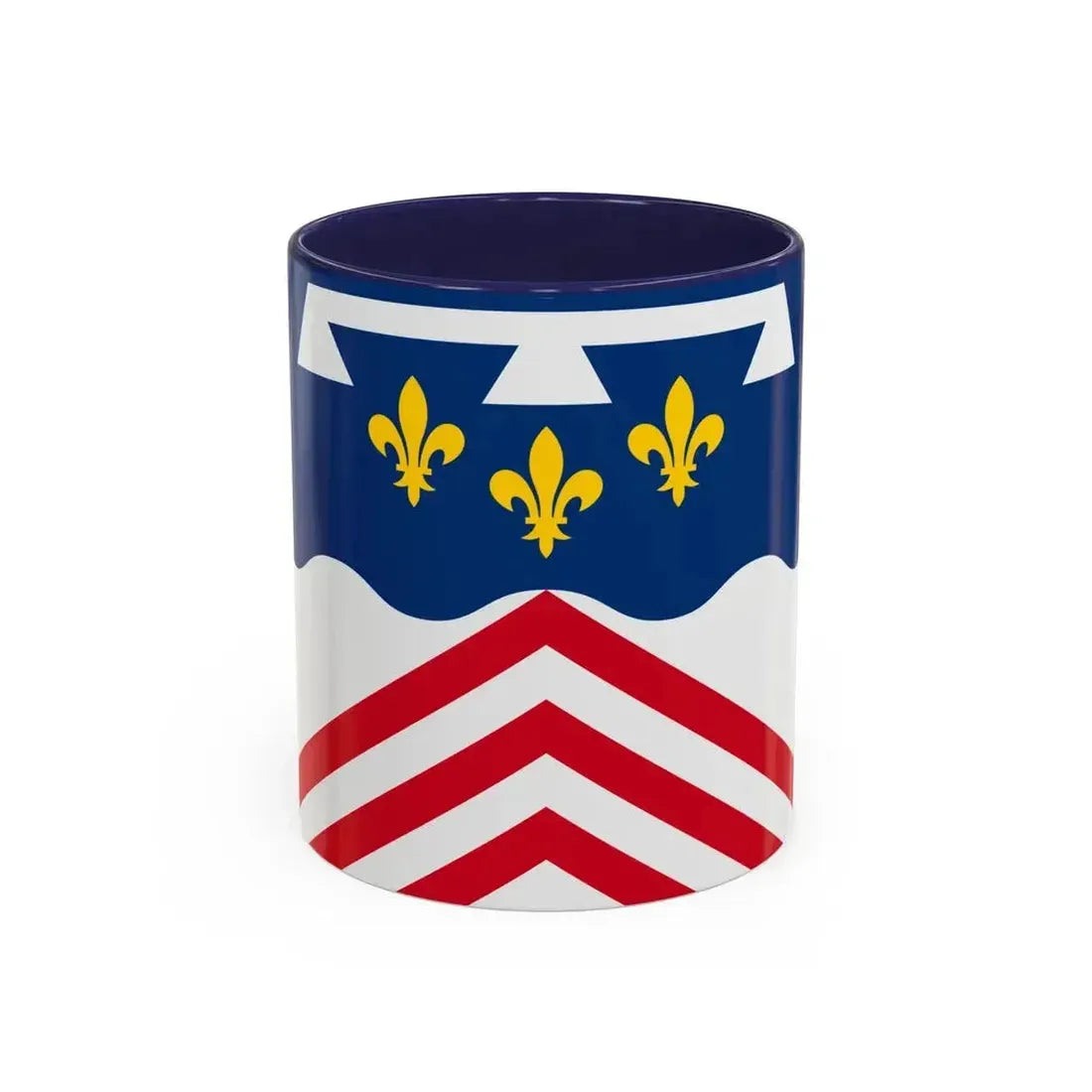 Flag of Eure et Loir France 2 - Accent Coffee Mug 11oz Navy - Go Mug Yourself
