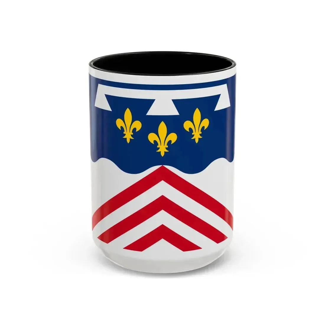 Flag of Eure et Loir France 2 - Accent Coffee Mug 15oz Black - Go Mug Yourself