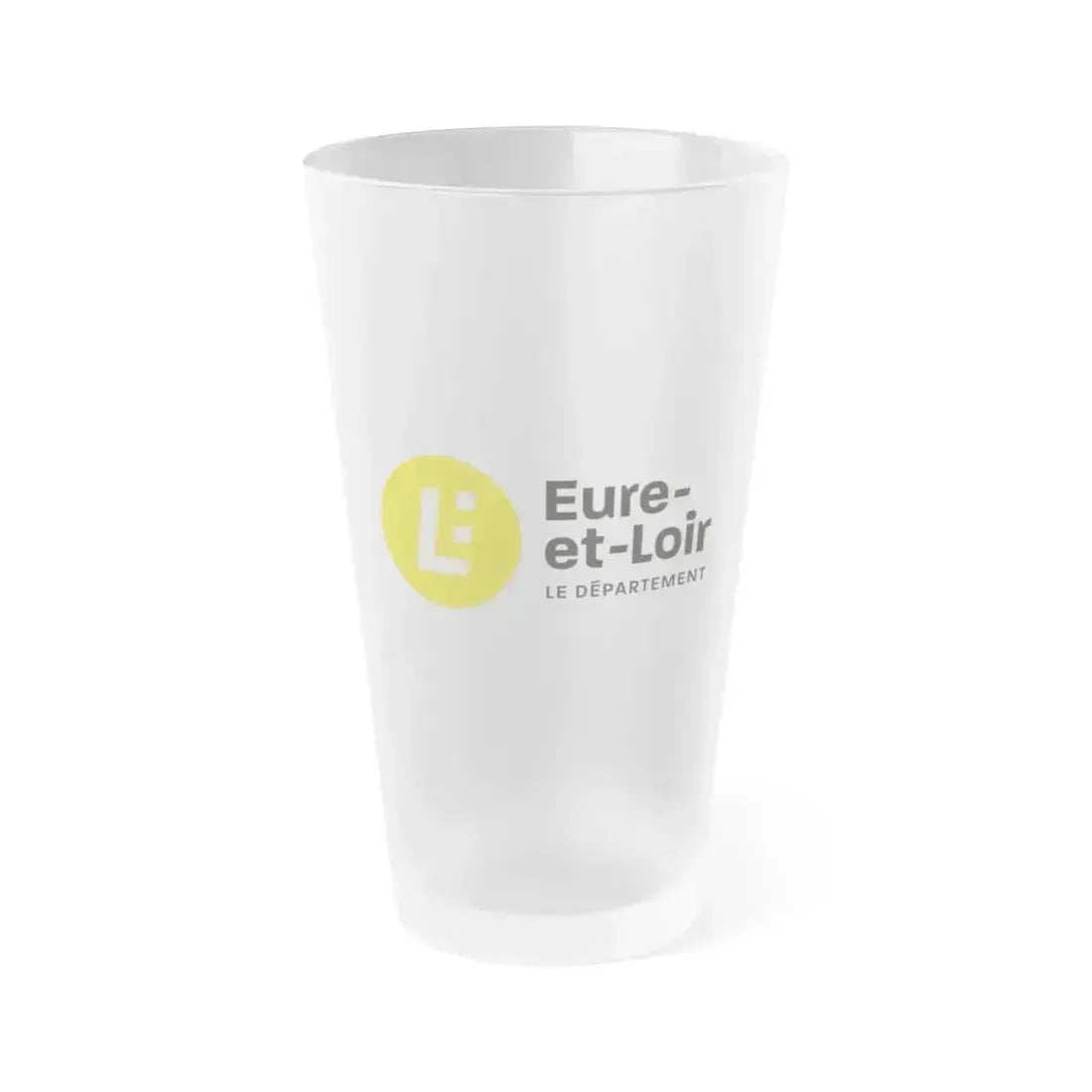 Flag of Eure et Loir France - Frosted Pint Glass 16oz 16oz Frosted - Go Mug Yourself