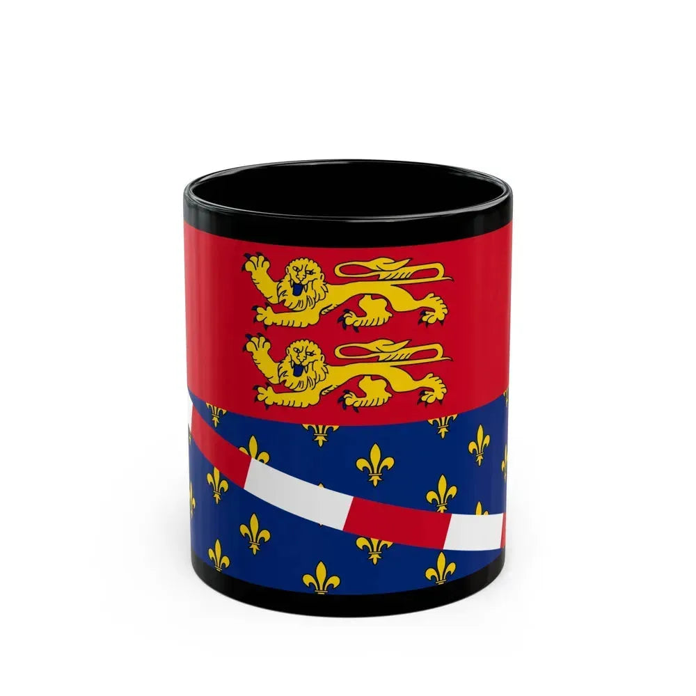 Flag of Eure France 2 - Black Coffee Mug 11oz - Go Mug Yourself