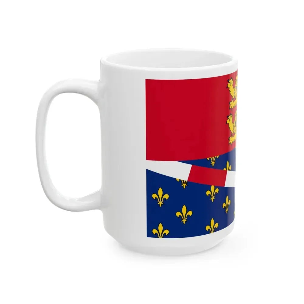 Flag of Eure France 2 - White Coffee Mug - Go Mug Yourself