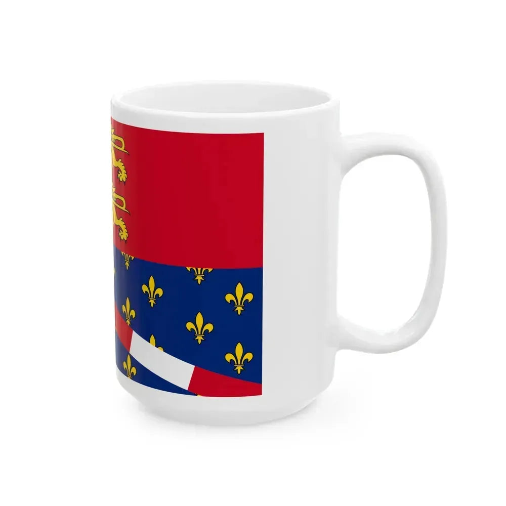 Flag of Eure France 2 - White Coffee Mug - Go Mug Yourself