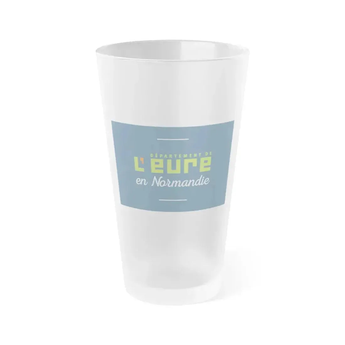 Flag of Eure France - Frosted Pint Glass 16oz 16oz Frosted - Go Mug Yourself