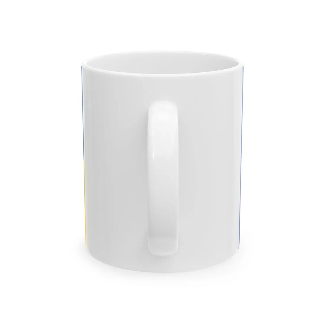 Flag of Europe and Ukraine (Ukraine) White Coffee Mug - Go Mug Yourself