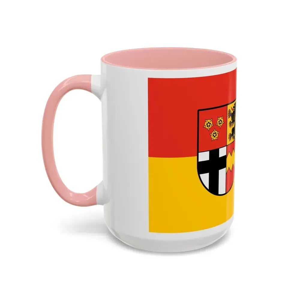 Flag of Euskirchen Germany - Accent Coffee Mug - Go Mug Yourself