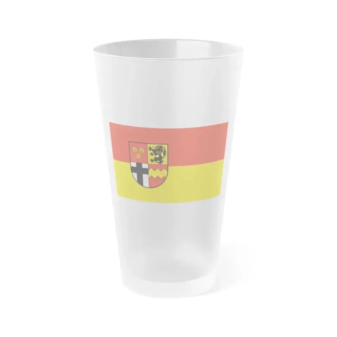 Flag of Euskirchen Germany - Frosted Pint Glass 16oz 16oz Frosted - Go Mug Yourself