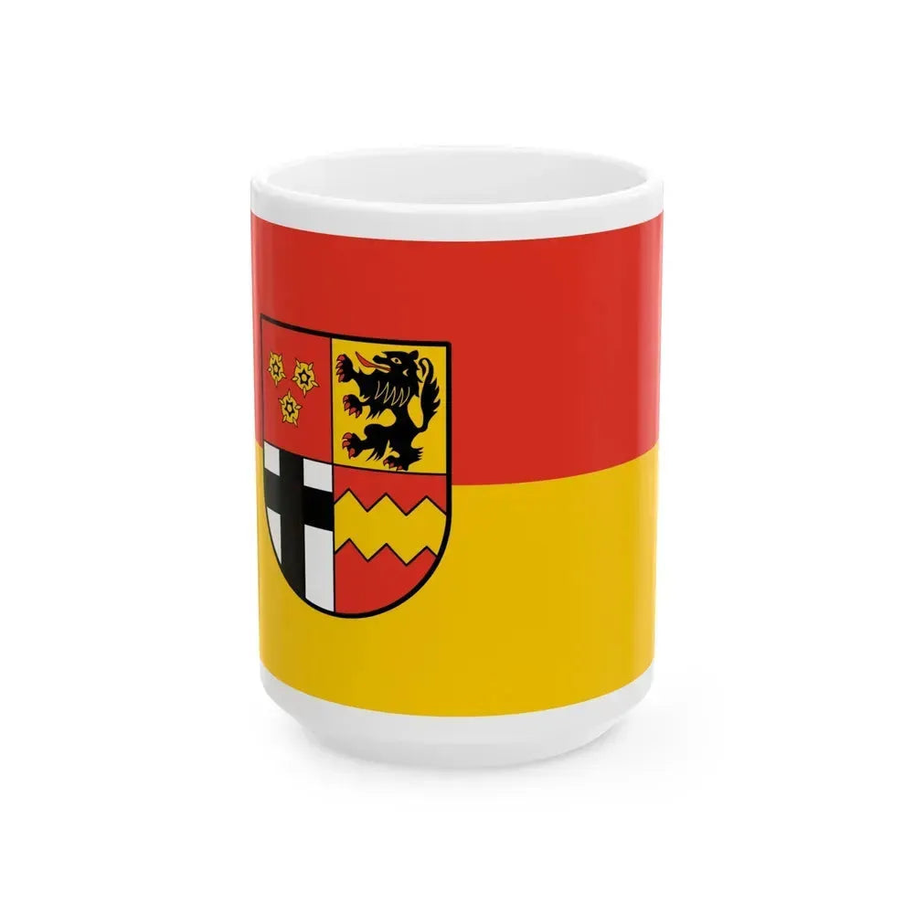 Flag of Euskirchen Germany - White Coffee Mug 15oz - Go Mug Yourself