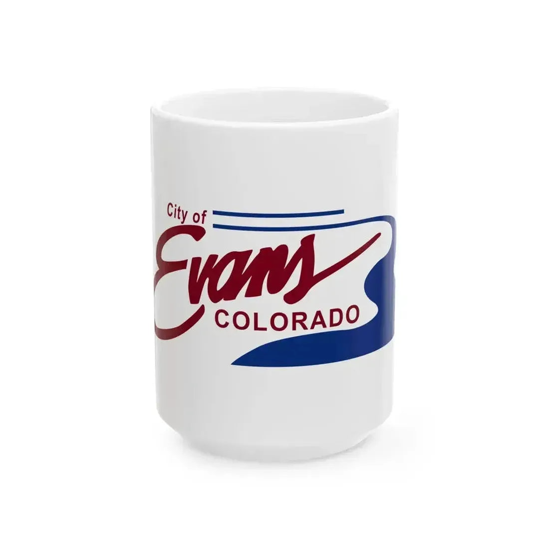 Flag of Evans Colorado (United States) White Coffee Mug 15oz - Go Mug Yourself