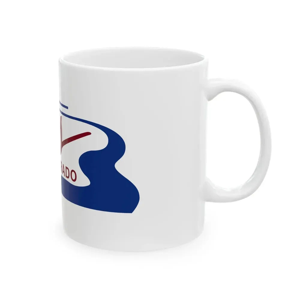 Flag of Evans Colorado (United States) White Coffee Mug - Go Mug Yourself