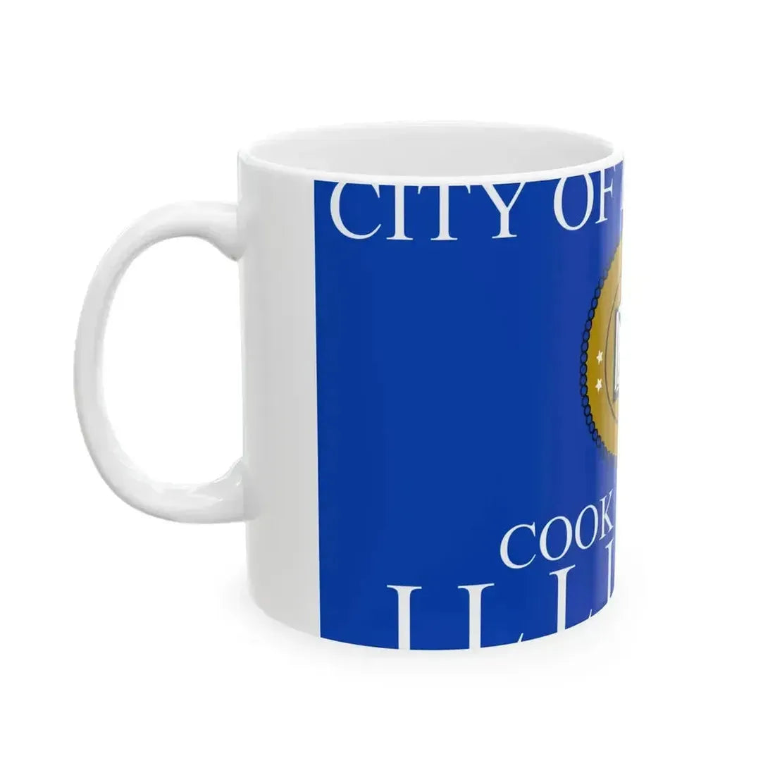 Flag of Evanston Illinois 2015-2024 (United States) White Coffee Mug - Go Mug Yourself