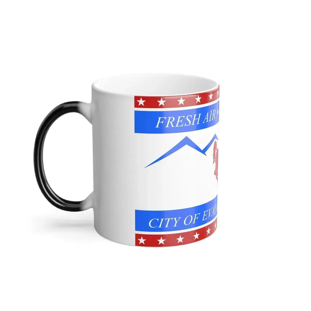 Flag of Evanston, Wyoming - Color Changing Coffee Mug - Go Mug Yourself