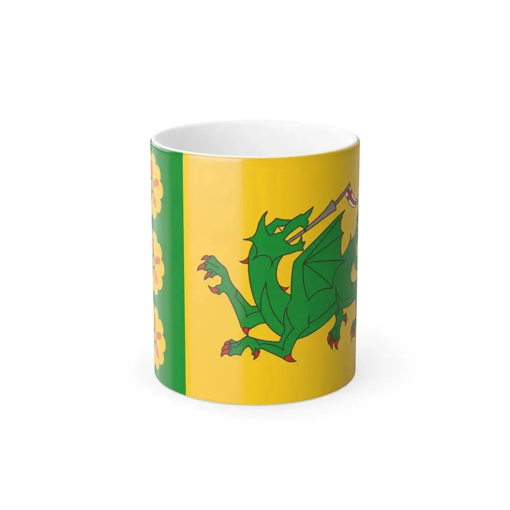 Flag of Evenley UK - Color Changing Coffee Mug 11oz - Go Mug Yourself