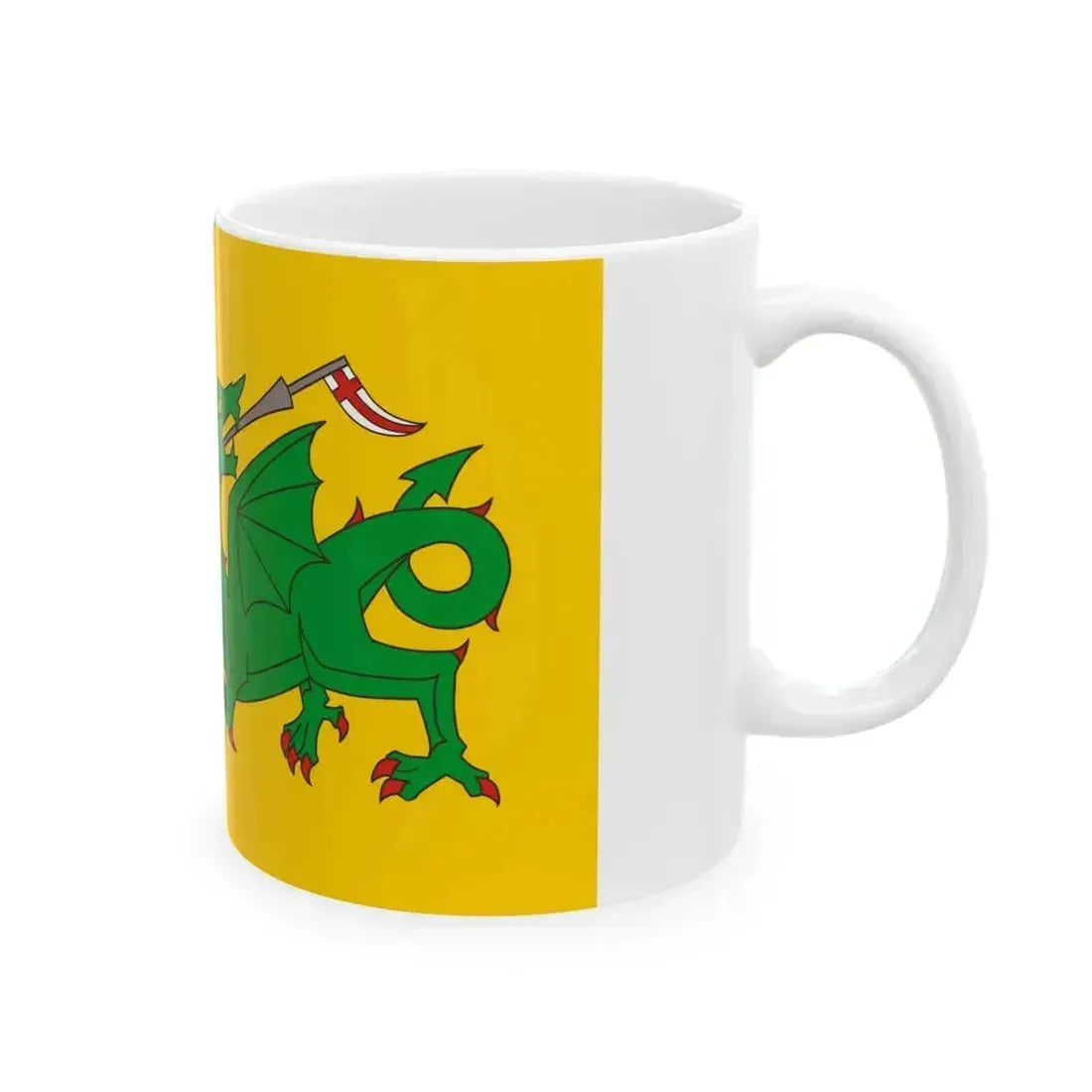 Flag of Evenley UK - White Coffee Mug - Go Mug Yourself