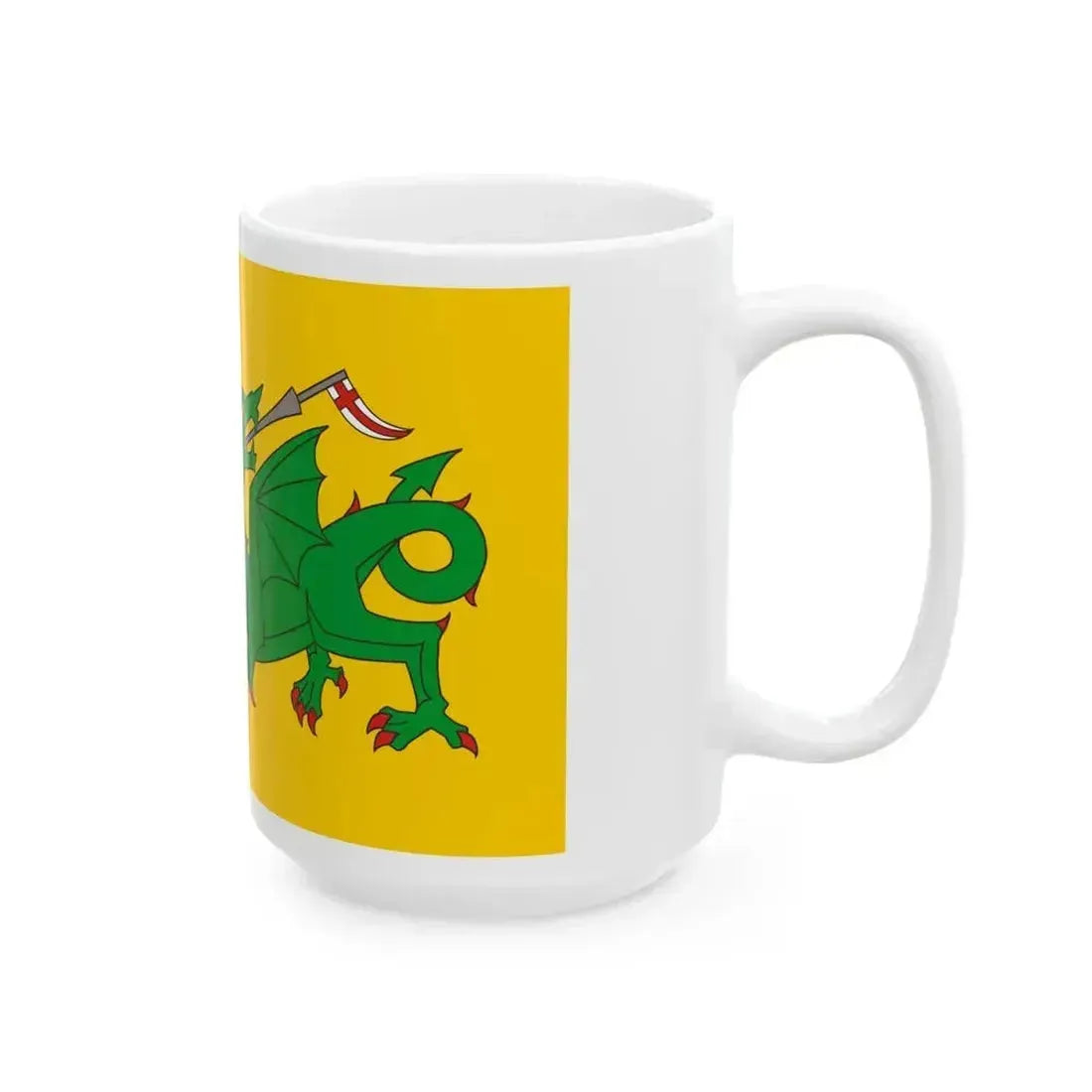 Flag of Evenley UK - White Coffee Mug - Go Mug Yourself