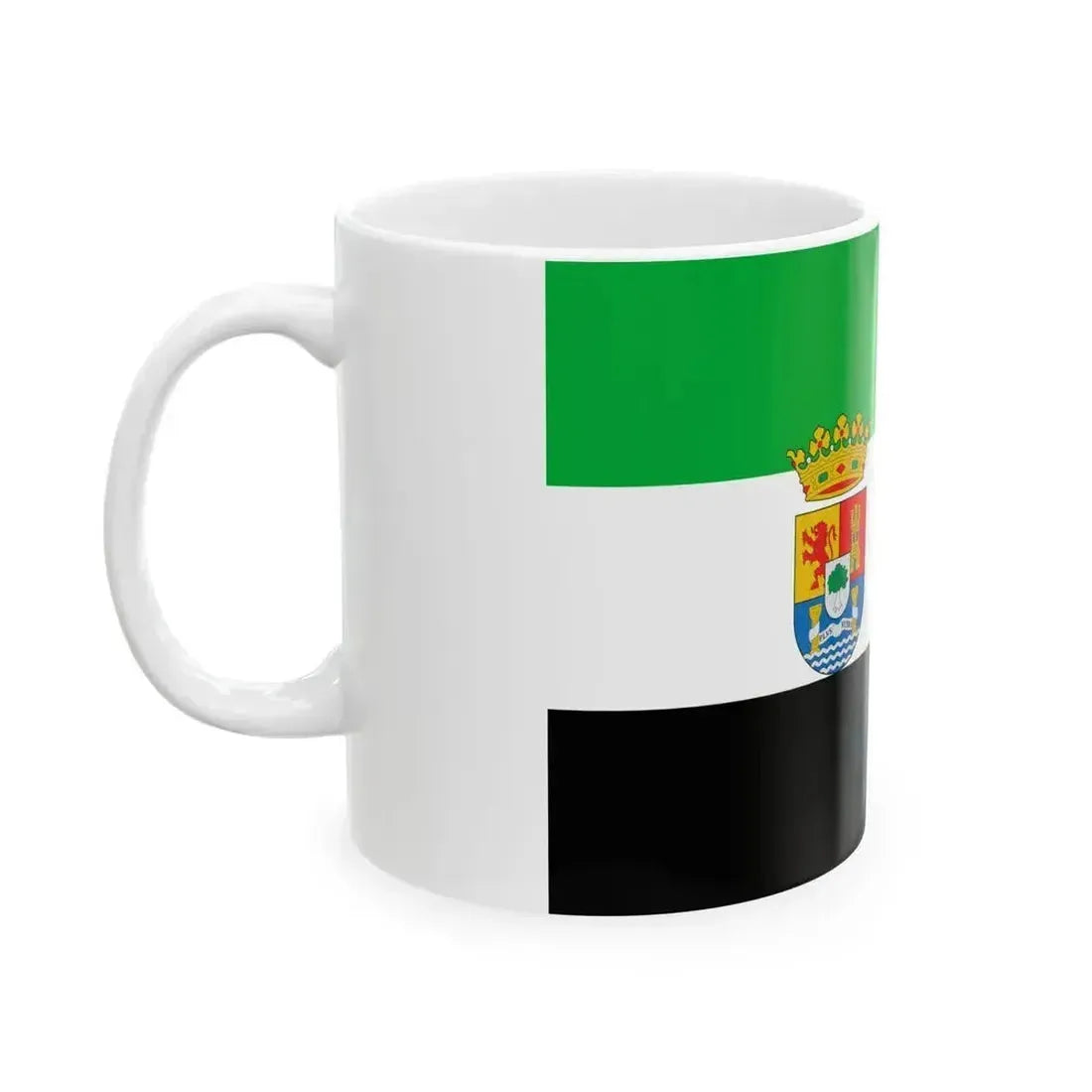 Flag of Extremadura Spain - White Coffee Mug - Go Mug Yourself