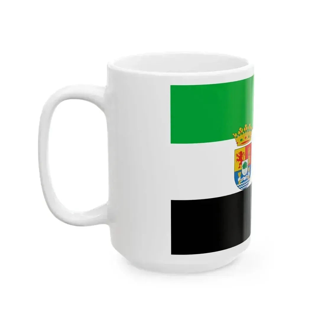 Flag of Extremadura Spain - White Coffee Mug - Go Mug Yourself