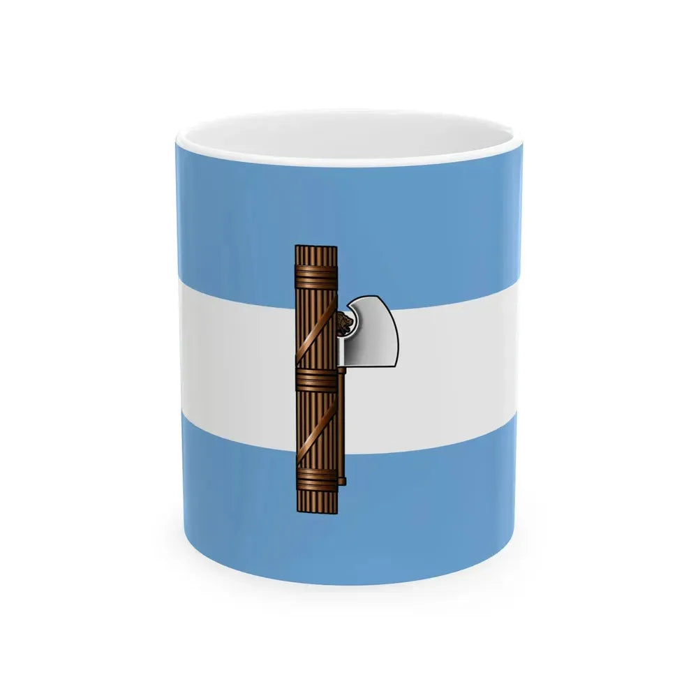 Flag of Fascist Party of Argentina (Argentina) White Coffee Mug 11oz - Go Mug Yourself