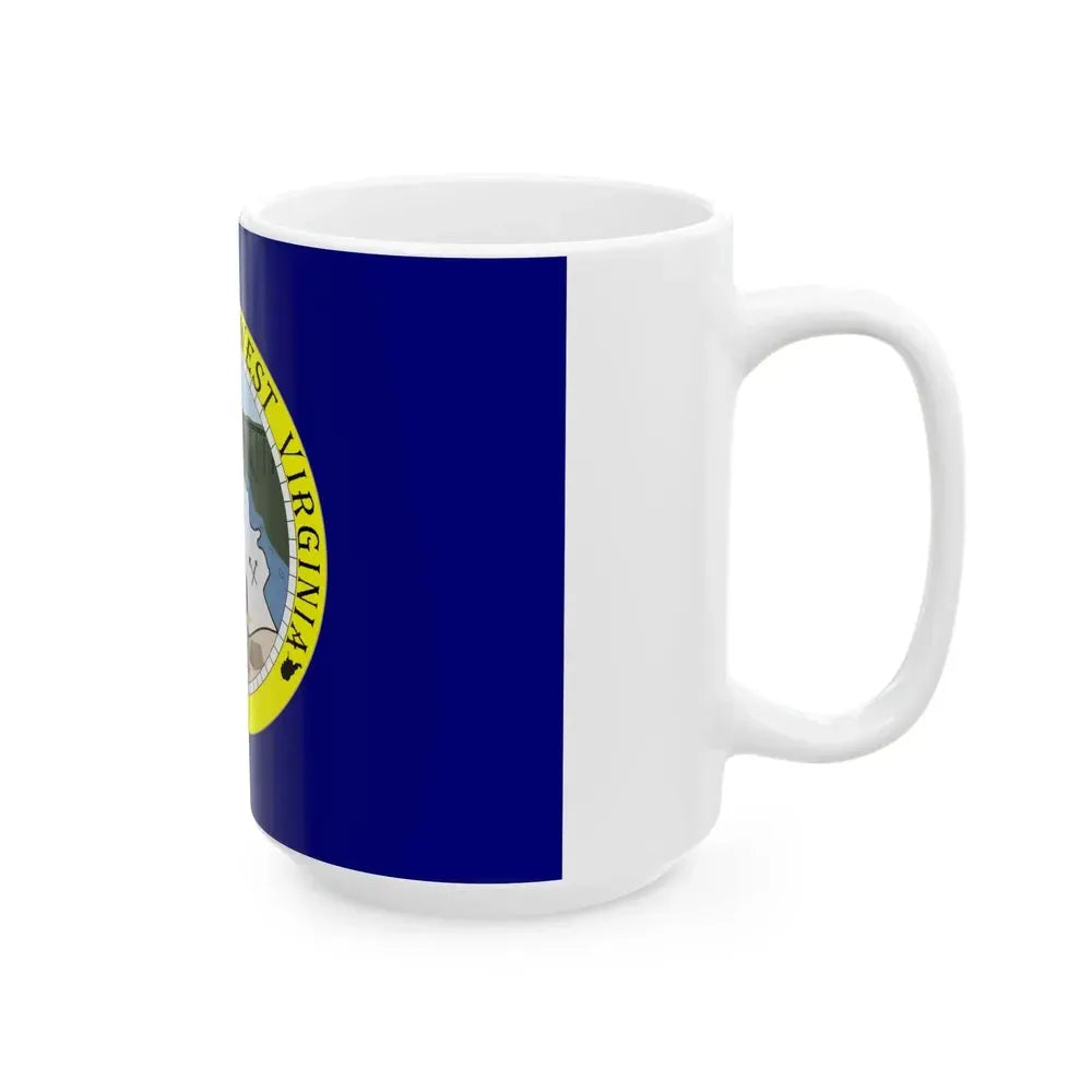 Flag of Fayette County West Virginia (United States) White Coffee Mug - Go Mug Yourself