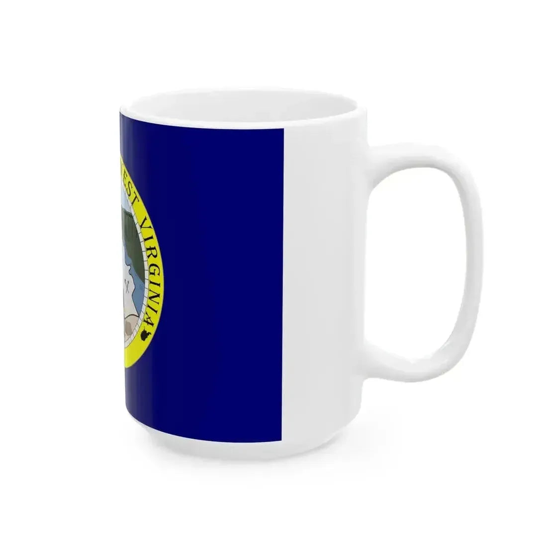 Flag of Fayette County West Virginia (United States) White Coffee Mug - Go Mug Yourself