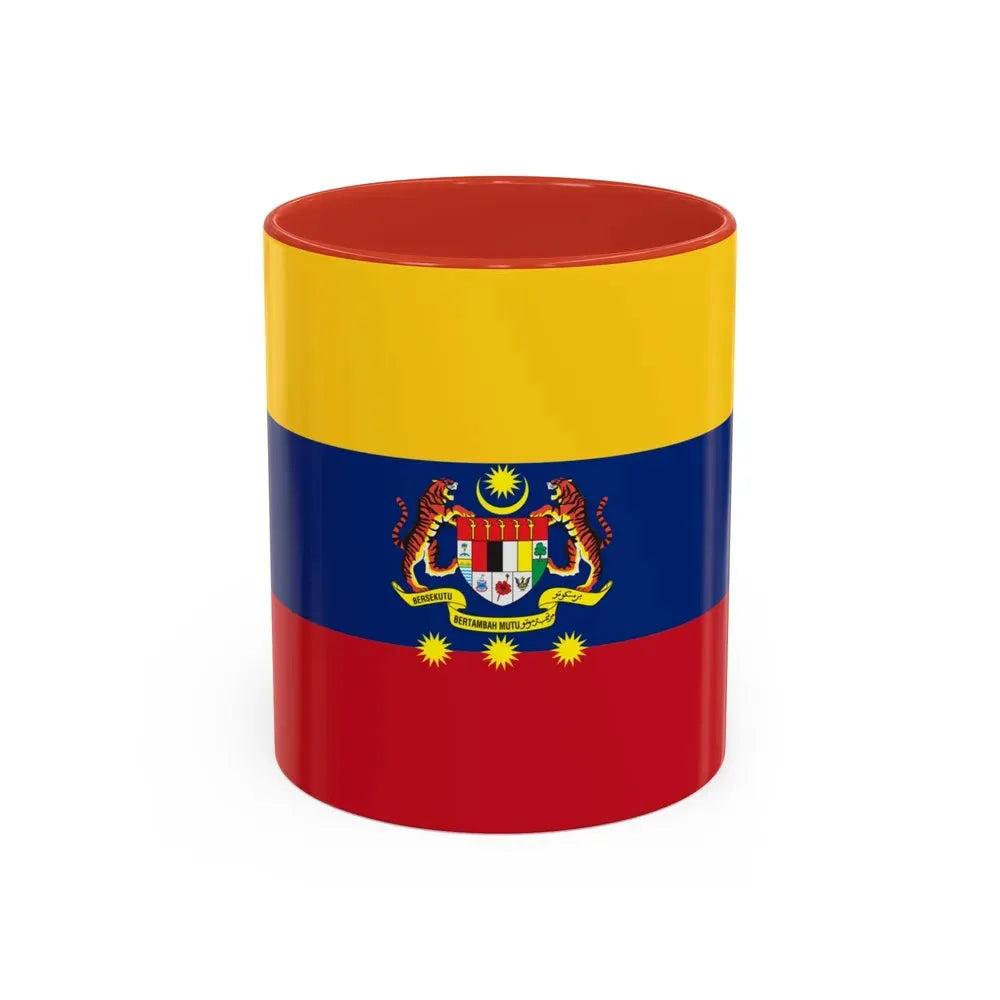 Flag of Federal Territories of Malaysia - Accent Coffee Mug 11oz Red - Go Mug Yourself