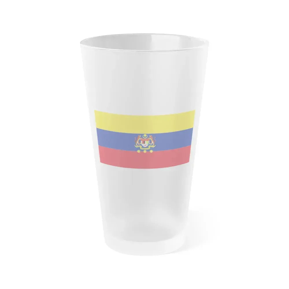 Flag of Federal Territories of Malaysia - Frosted Pint Glass 16oz 16oz Frosted - Go Mug Yourself