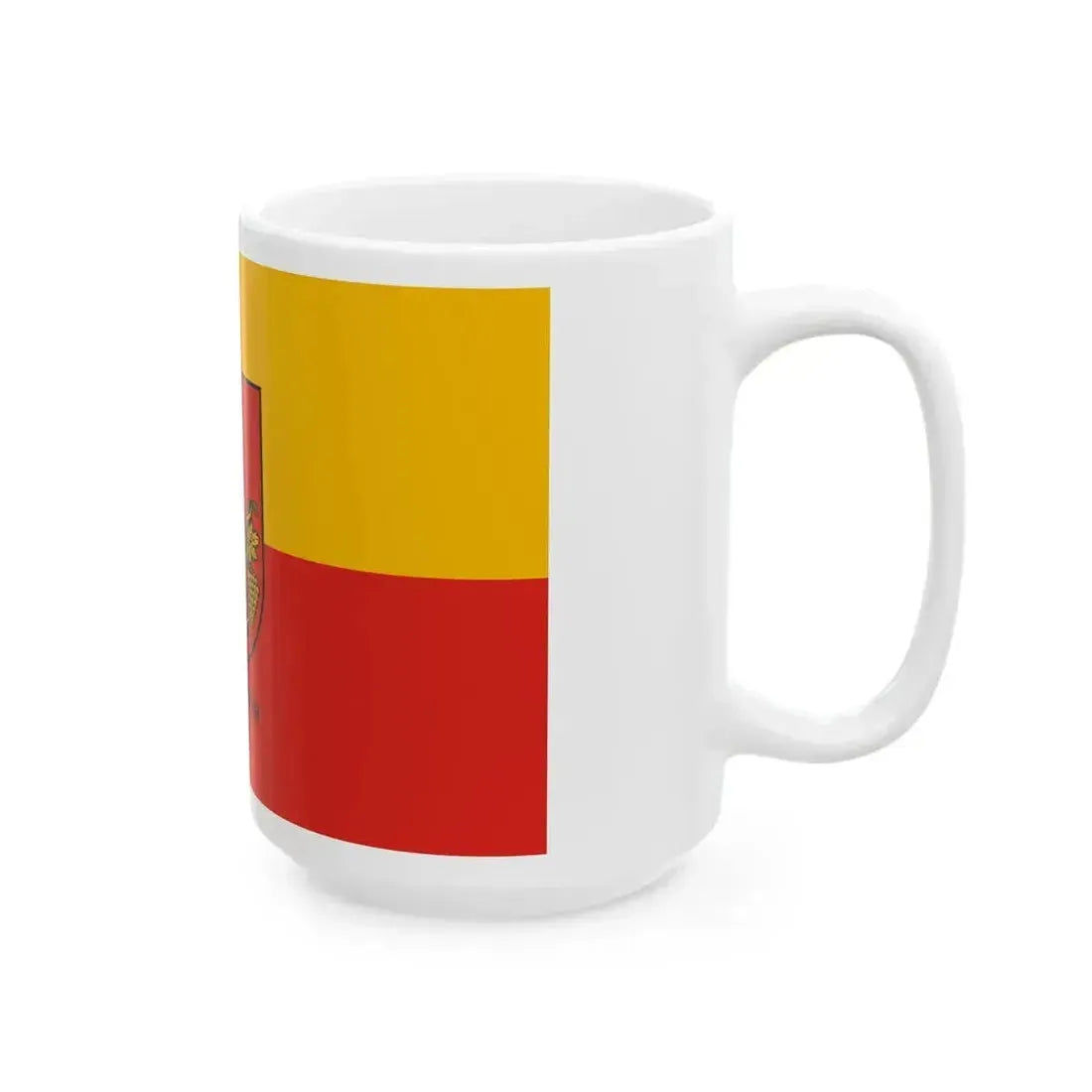 Flag of Felsocsatar (Hungary) White Coffee Mug - Go Mug Yourself