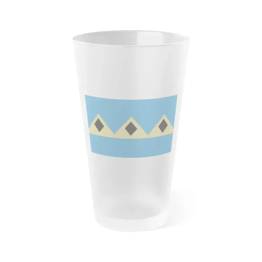 Flag of Fernie BC Canada - Frosted Pint Glass 16oz 16oz Frosted - Go Mug Yourself