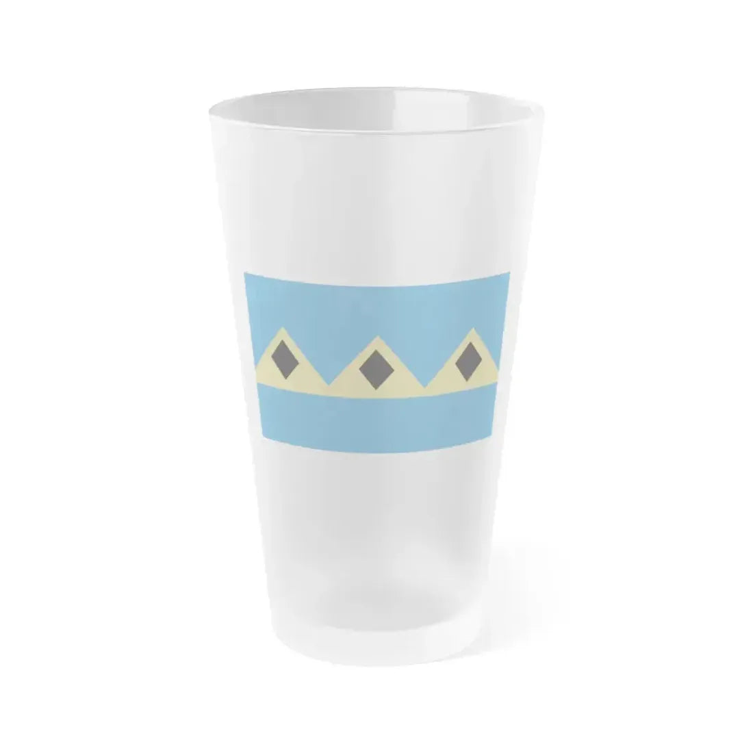 Flag of Fernie BC Canada - Frosted Pint Glass 16oz 16oz Frosted - Go Mug Yourself