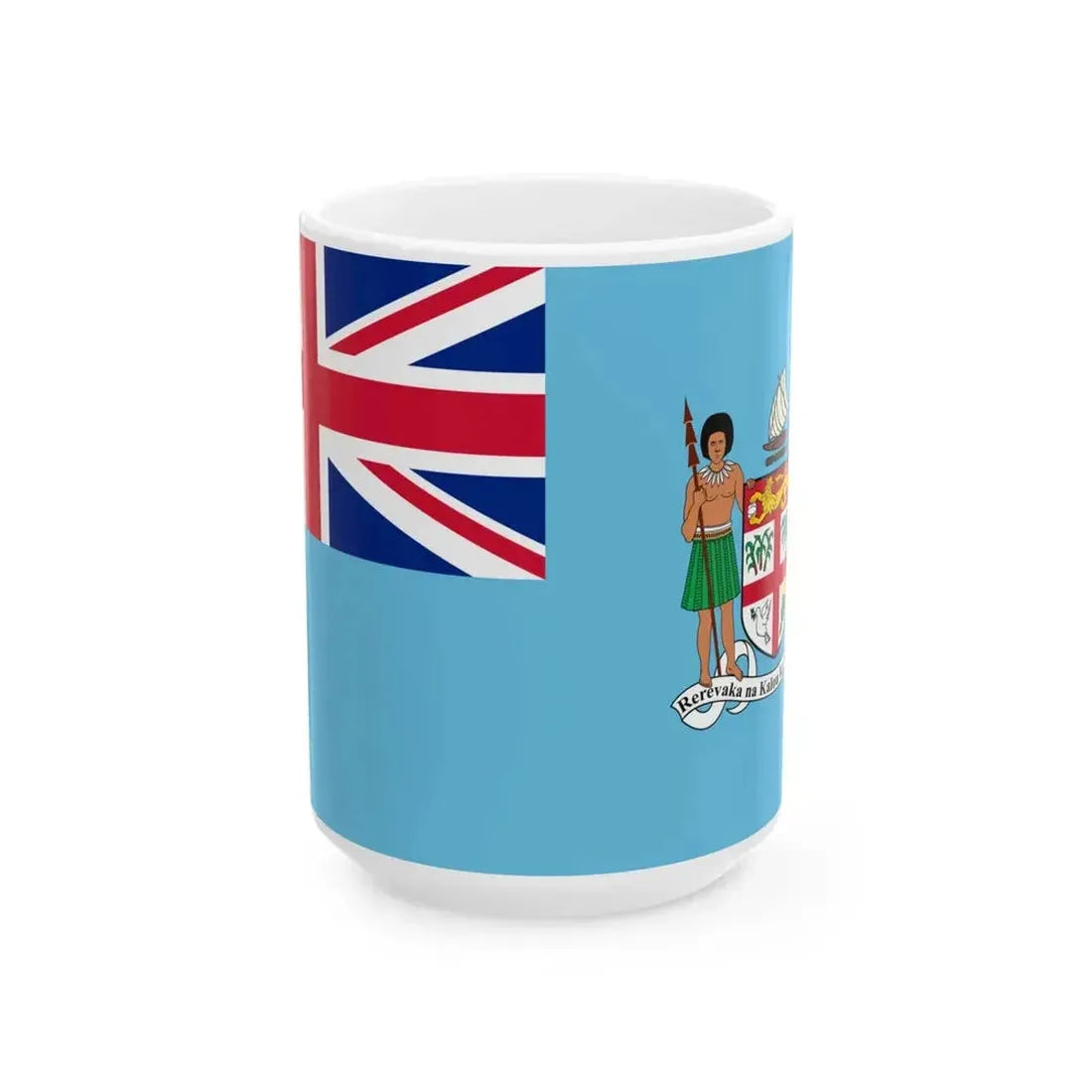 Flag of Fiji 2005 proposal (Fiji) White Coffee Mug 15oz - Go Mug Yourself