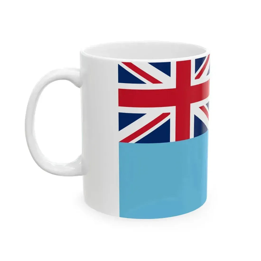 Flag of Fiji 3-2 (Fiji) White Coffee Mug - Go Mug Yourself