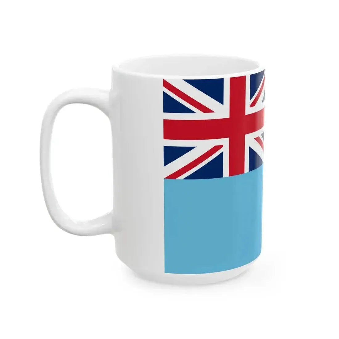 Flag of Fiji 3-2 (Fiji) White Coffee Mug - Go Mug Yourself