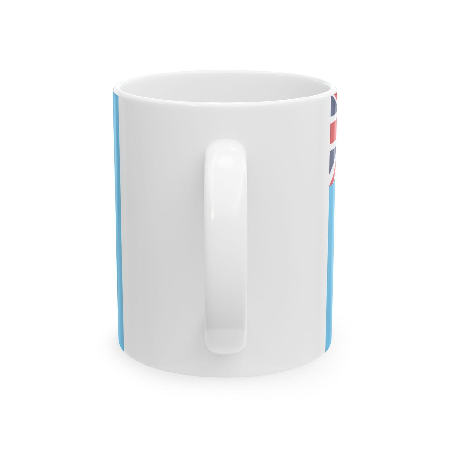 Flag of Fiji Coat of arms small (Fiji) White Coffee Mug-Go Mug Yourself